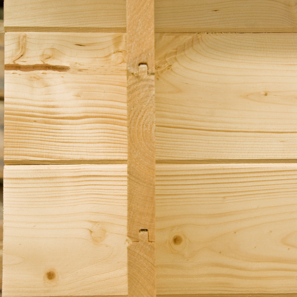 Shire Camelot 19mm Log Cabin 8x8