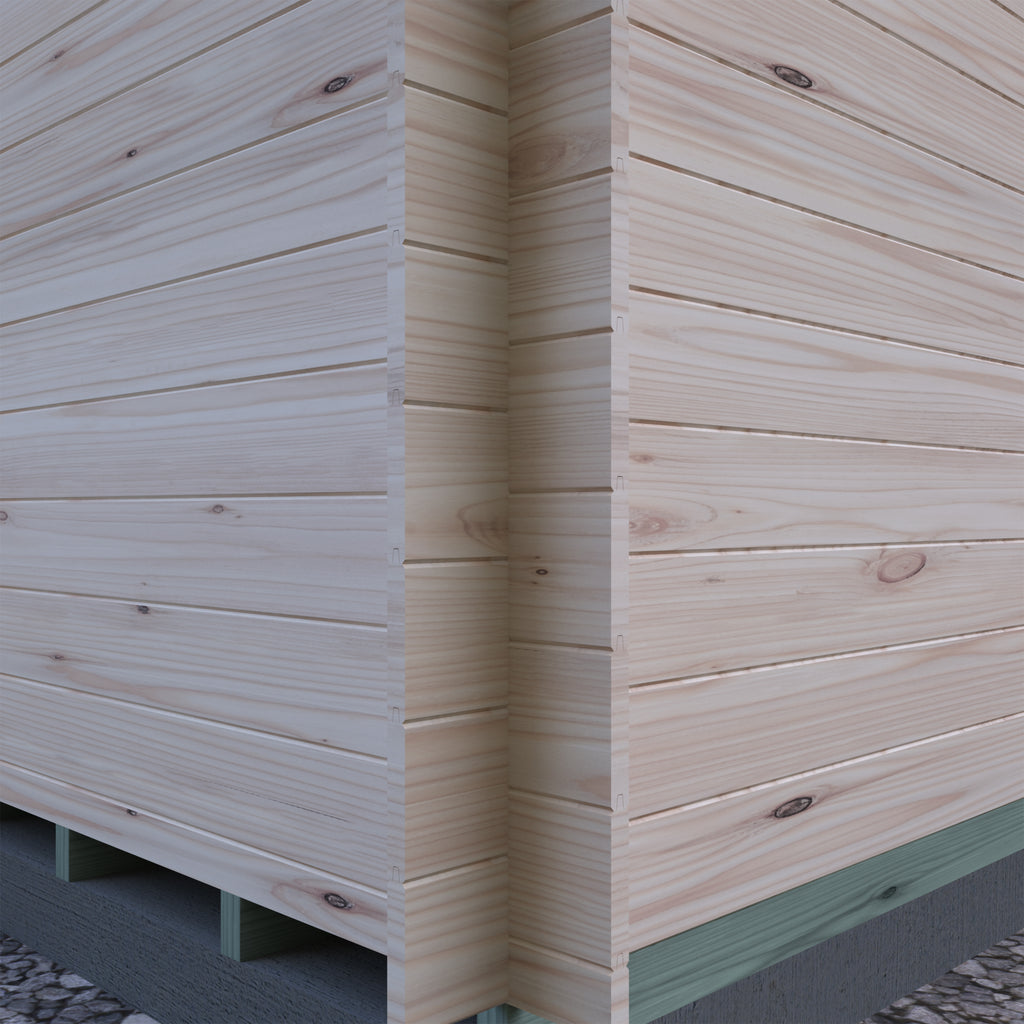 Shire Maulden 19mm Log Cabin With Veranda 10x10