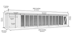 Elmstead Standard Height Dog Kennel And Run Dimensional Drawings