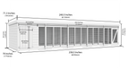 Elmstead Standard Height Dog Kennel And Run Dimensional Drawings