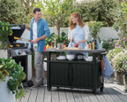 Keter Unity XL Outdoor Kitchen Prep Cart with Storage