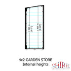 Shire Wooden Garden Store 4x2