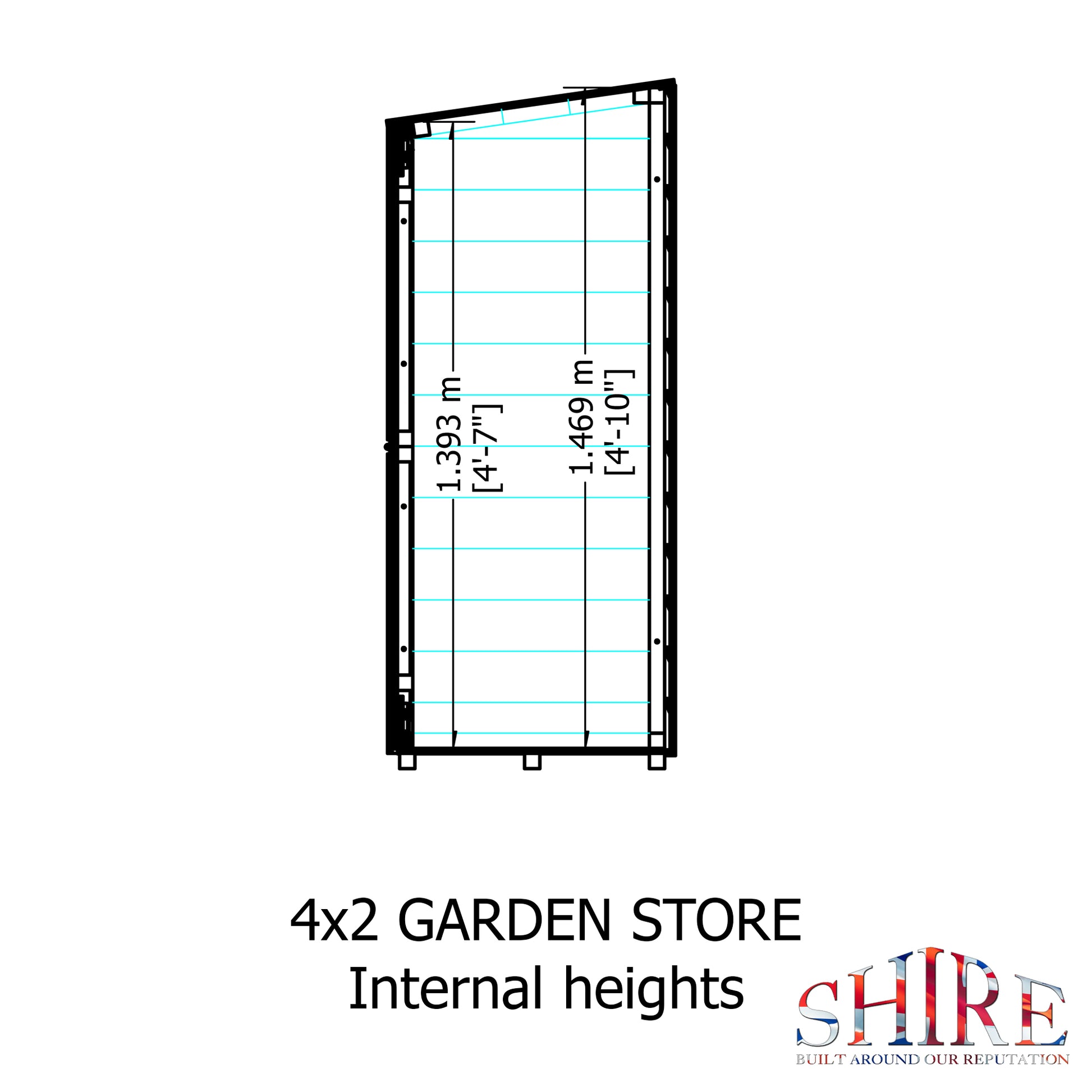 Shire Wooden Garden Store 4x2