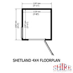 Shire Shetland Apex Shed 4x4