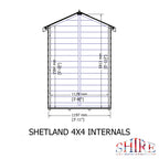 Shire Shetland Apex Shed 4x4
