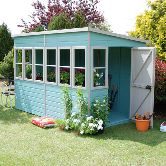 Shire Sun Pent Shiplap Potting Shed 10x6