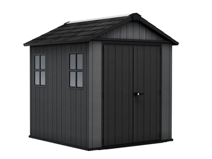 Keter Newton Plus Resin Shed Grey - 15 Year Guarantee