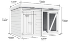 Elmstead Standard Height Dog Kennel And Run Dimensional Drawings