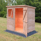 Shire Pent Shiplap Tongue & Groove Garden Shed 6x4