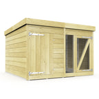 Elmstead Standard Height Dog Kennel And Run External View