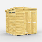 Elmstead Pent Security Shed Double Door External View