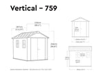 Keter Newton Plus Resin Shed Grey - 15 Year Guarantee
