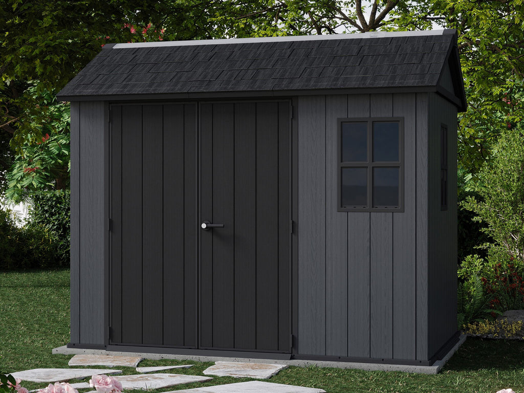 Keter Newton Plus Resin Shed Grey - 15 Year Guarantee