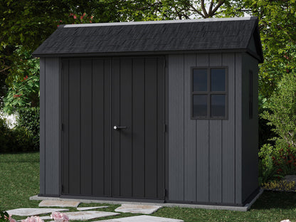 Keter Newton Plus Resin Shed Grey - 15 Year Guarantee