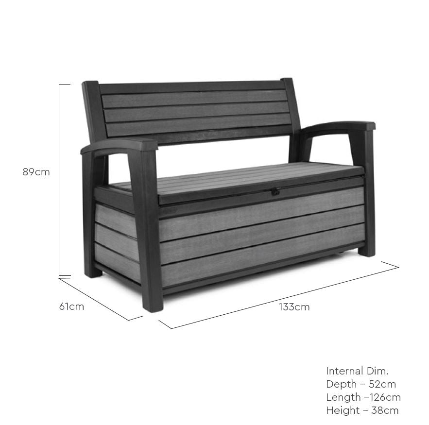 Keter Hudson Garden Storage Bench 227L