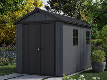 Keter Newton Plus Resin Shed Grey - 15 Year Guarantee