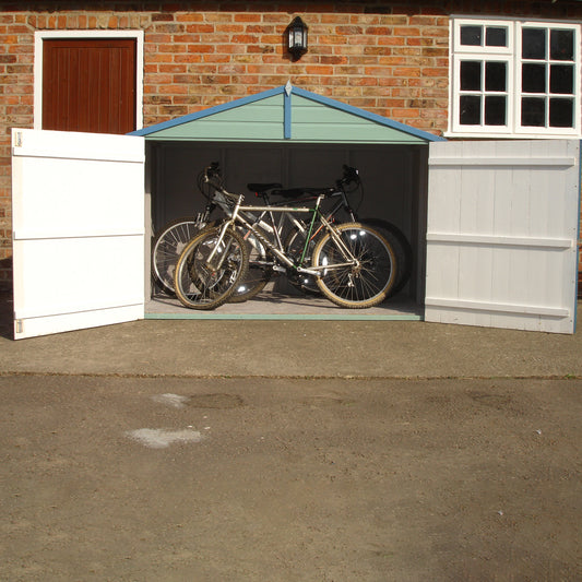 Shire Shiplap Bike Storage Apex Roof with floor 7'x3'