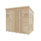 Shire Pent Shiplap Tongue & Groove Garden Shed 7x5