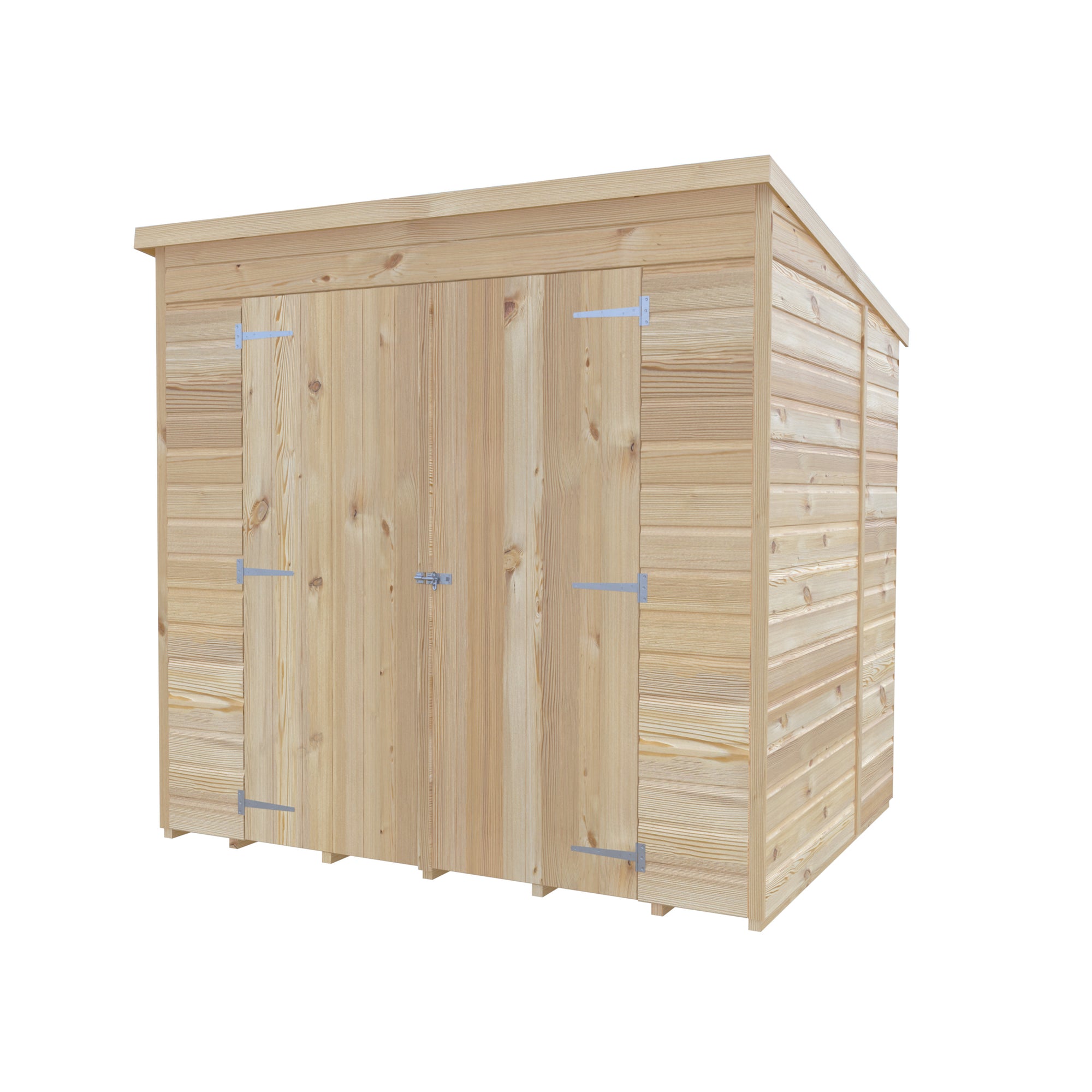 Shire Pent Shiplap Tongue & Groove Garden Shed 7x5