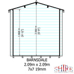 Shire Barnsdale 19mm Log Cabin 7x7