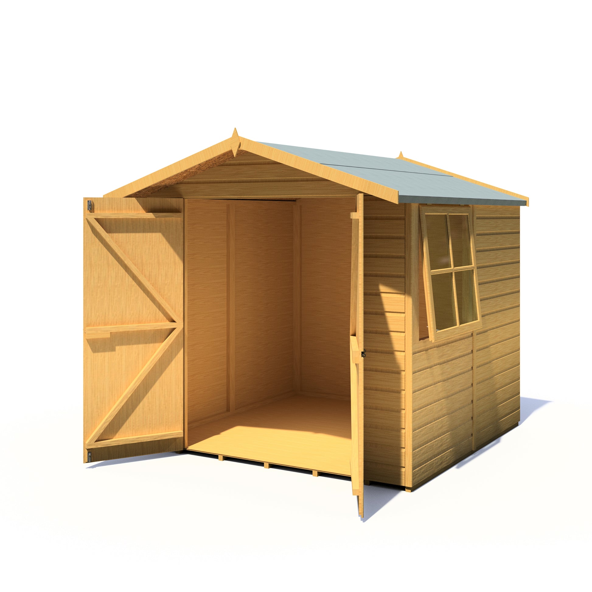 Shire Alderney Shiplap Tongue & Groove Apex Shed 7x7