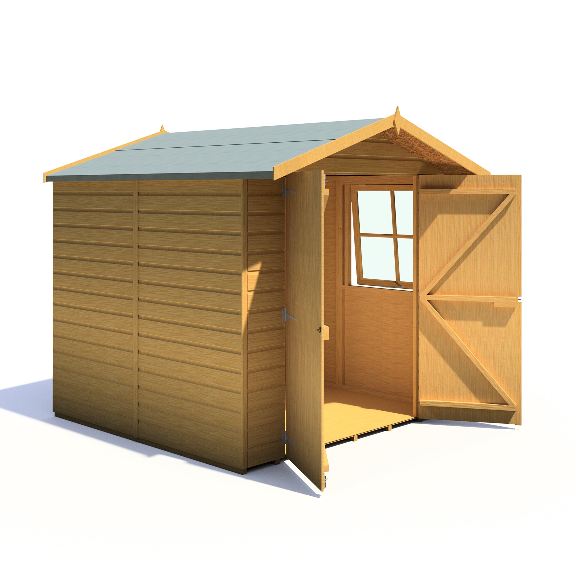Shire Alderney Shiplap Tongue & Groove Apex Shed 7x7