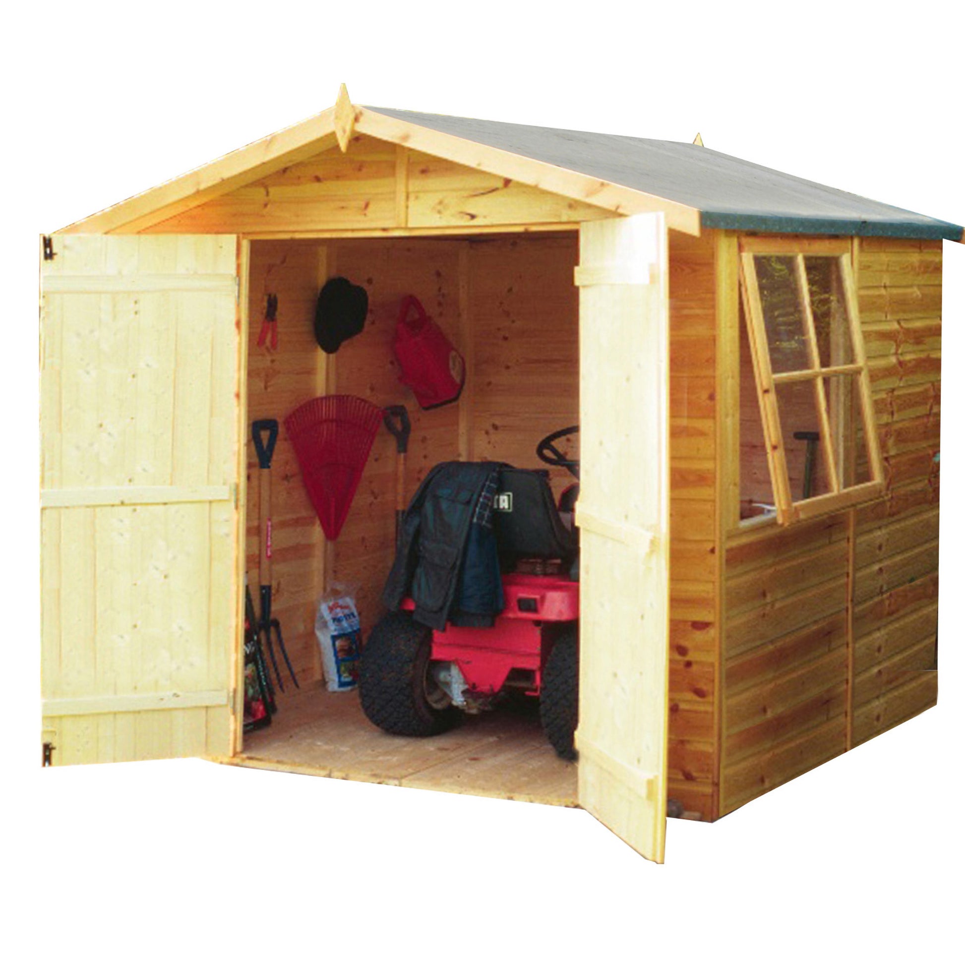 Shire Alderney Shiplap Tongue & Groove Apex Shed 7x7