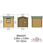 Shire Bradley 19mm Log Cabin 7x7