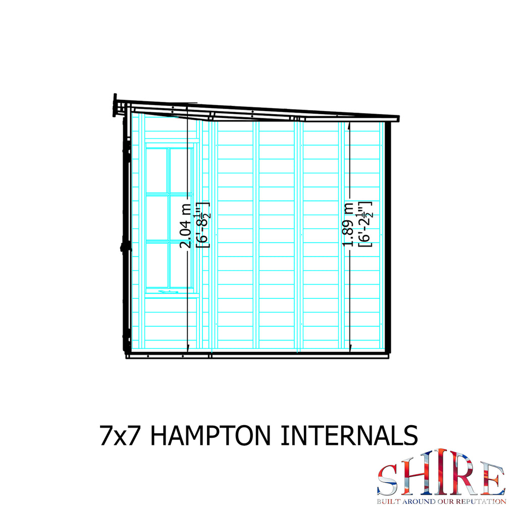 Shire Hampton Corner Summerhouse 7x7