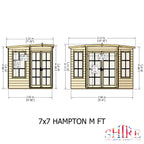 Shire Hampton Corner Summerhouse 7x7
