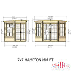 Shire Hampton Corner Summerhouse 7x7