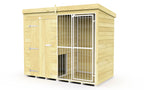 Elmstead Full Height Dog Kennel With Bars External View