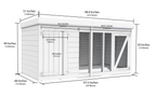 Elmstead Standard Height Dog Kennel And Run Dimensional Drawings