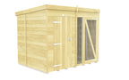Elmstead Full Height Dog Kennel And Run External View