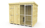 Elmstead Full Height Dog Kennel With Bars External View