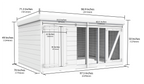 Elmstead Standard Height Dog Kennel And Run Dimensional Drawings