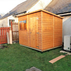 Shire Pent Shiplap Tongue & Groove Garden Shed 8x6