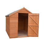 Shire Apex Dip Treated Overlap Garden Shed 8x6