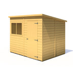 Shire Pent Shiplap Tongue & Groove Garden Shed 8x6