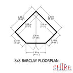 Shire Barclay Corner Summerhouse 8x8