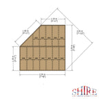 Shire Hampton Corner Summerhouse 8x8