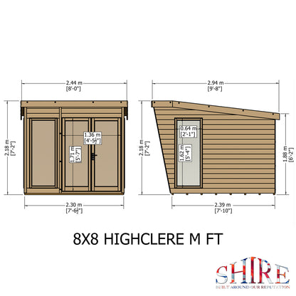 Shire Highclere Summerhouse 8x8