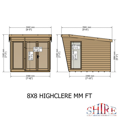 Shire Highclere Summerhouse 8x8