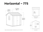 Keter Newton Plus Resin Shed Grey - 15 Year Guarantee