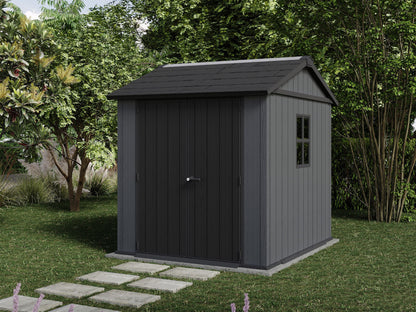 Keter Newton Plus Resin Shed Grey - 15 Year Guarantee