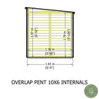 Shire Pent Dip Treated Overlap Value Garden Shed 10x6