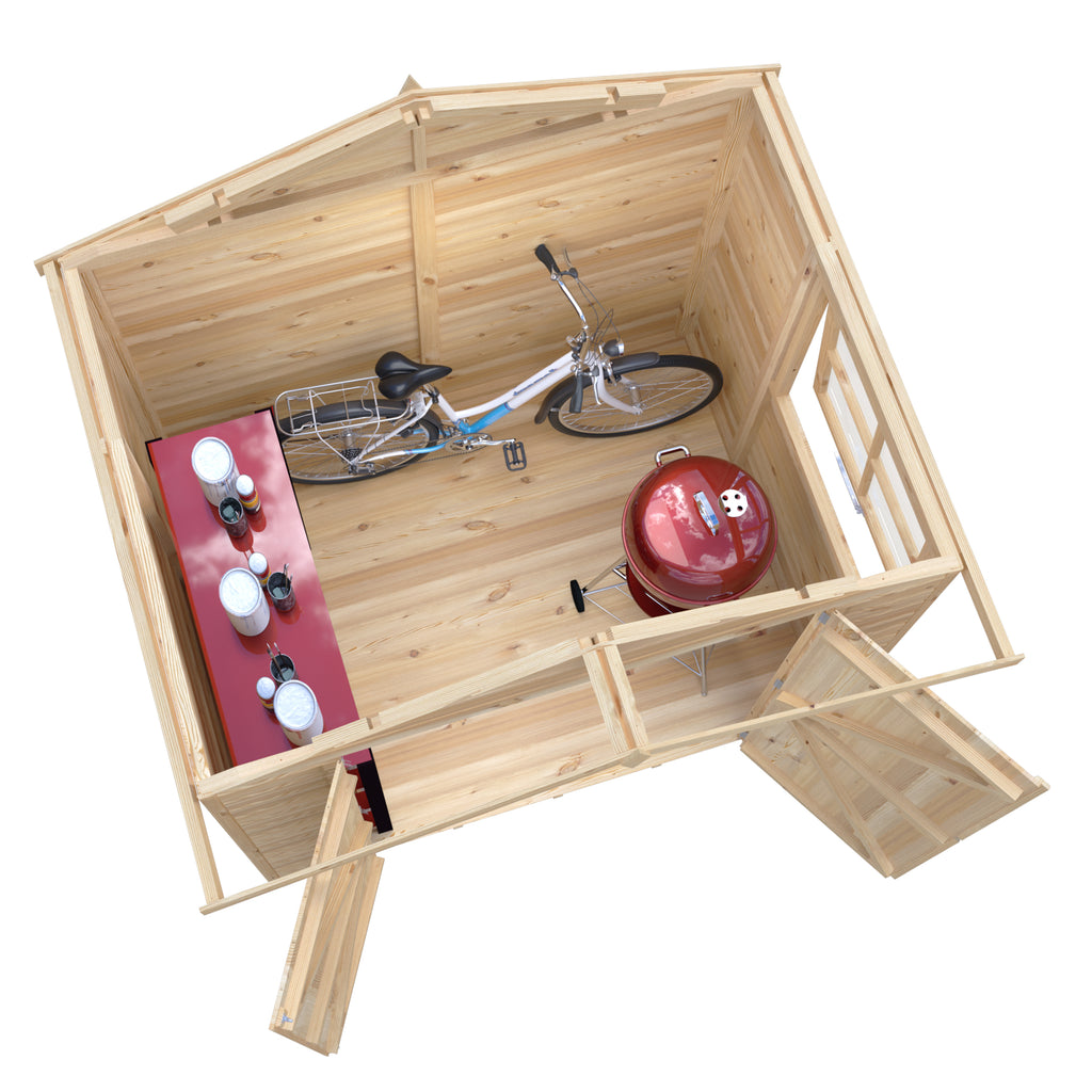 Shire Alderney Shiplap Tongue & Groove Apex Shed 7x5