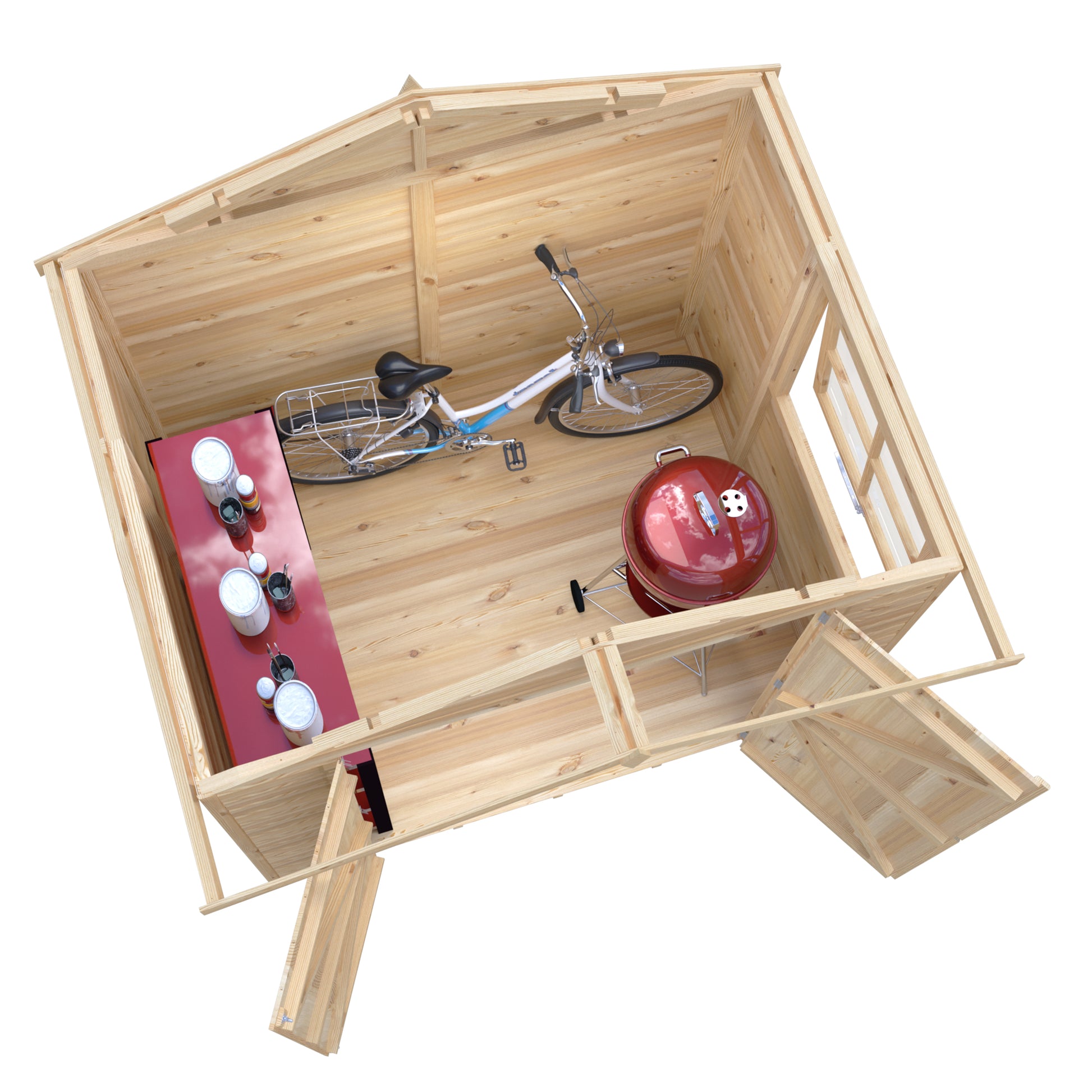Shire Alderney Shiplap Tongue & Groove Apex Shed 7x5