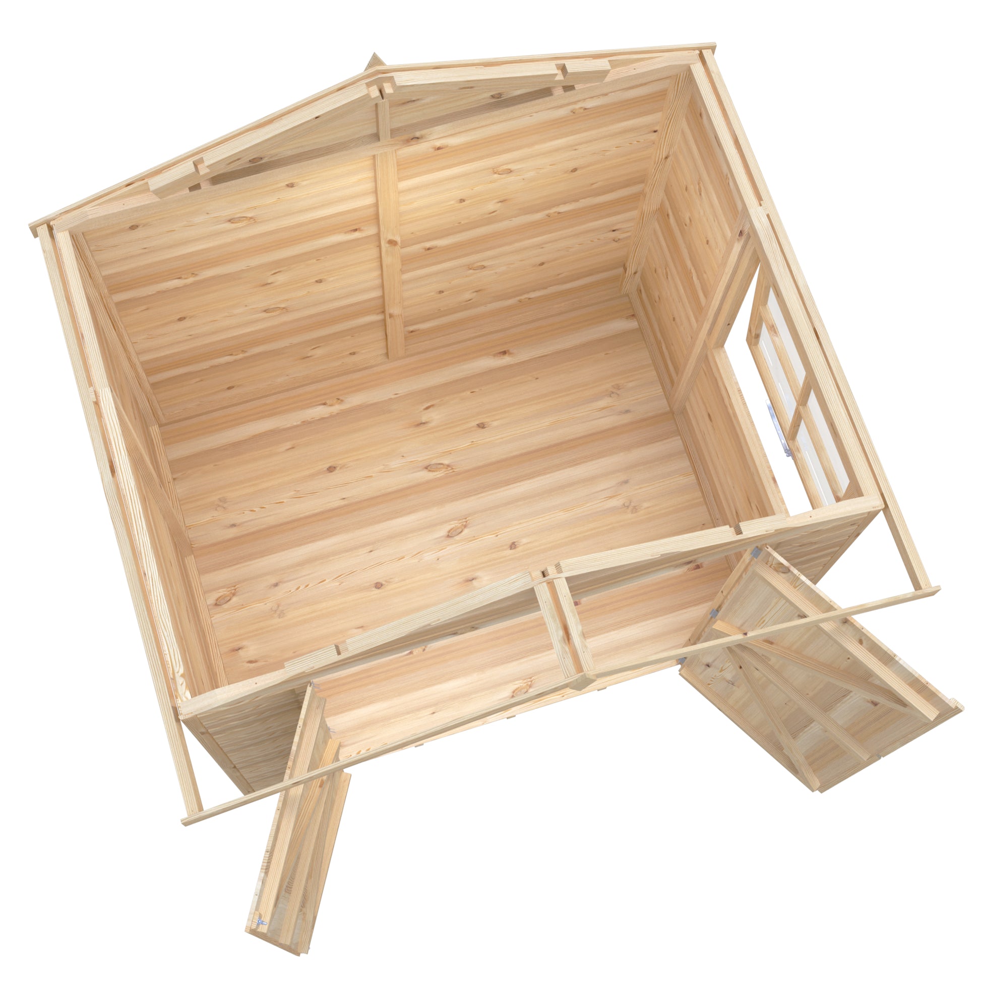 Shire Alderney Shiplap Tongue & Groove Apex Shed 7x5