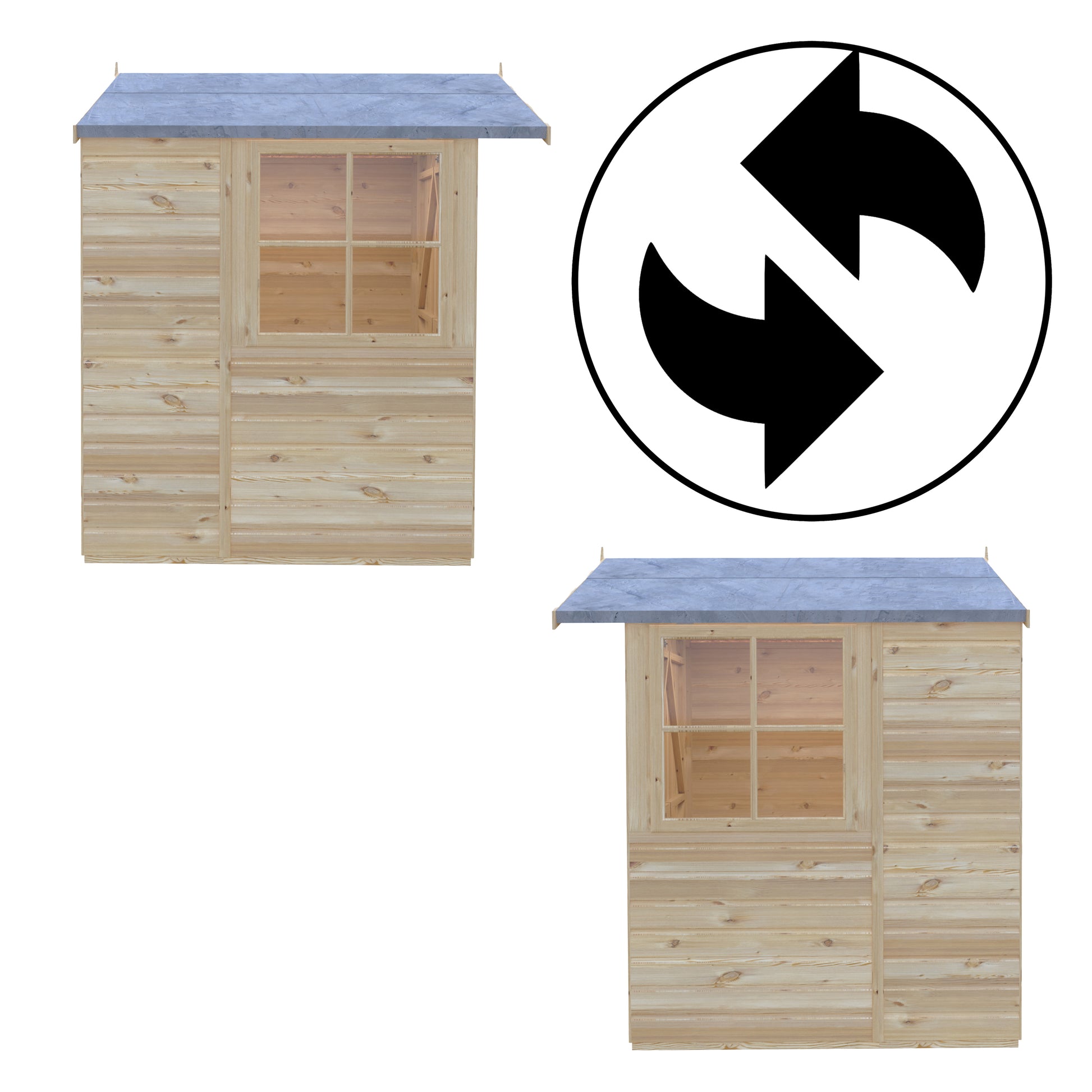 Shire Alderney Shiplap Tongue & Groove Apex Shed 7x5